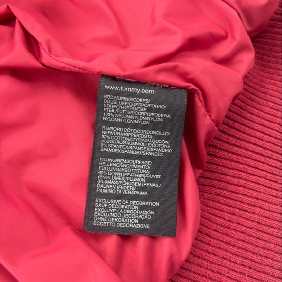Tommy Hilfiger Burgundy Puffer Vest -16 - Picture 4 of 4